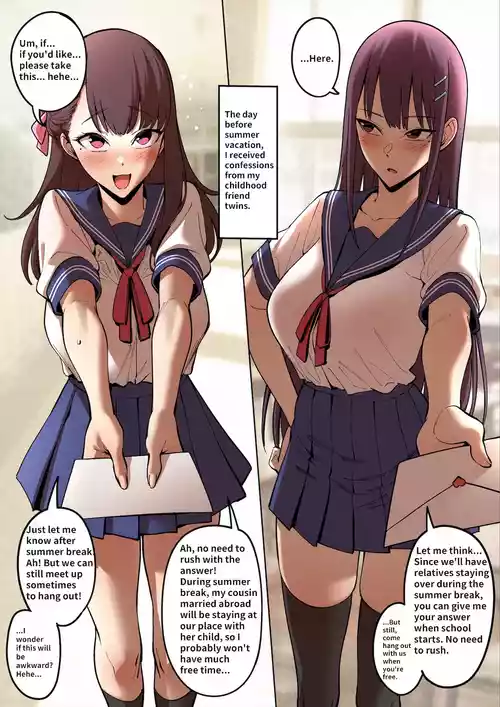 Download A Summer Vacation with My Twin Childhood Friends