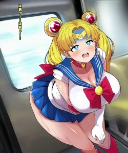 Page 4 of セーラームー●電車便意我慢