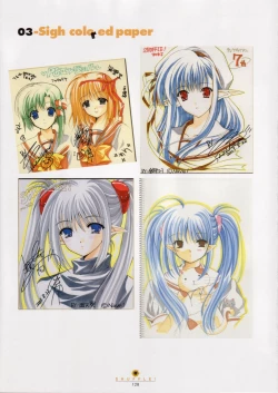 Page 129 of SHUFFLE! Visual Fan Book