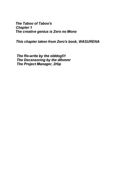 Download The Taboo of Taboo's Ch. 1