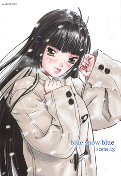 Download blue snow blue scene.13
