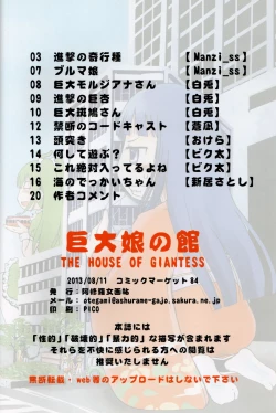 Page 20 of Kyodai Musume no Yakata