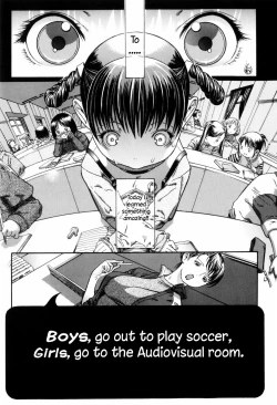 Page 1 of Danshi wa Koutei de Soccer Joshi wa Shichoukakushitsu e | Boys, go out to play soccer. Girls, go to the audiovisual room