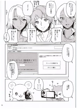 Page 9 of Amanogawa Kirara Riko to Mirai to Ero Nama Haishin Shoubu Anal demo Nan demo Misetekureru Choroi Namanushi ga PreCure datta Ken.