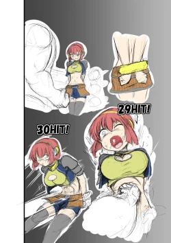 Page 11 of rough sketch of blow ryona